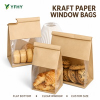 Sac à pain Anda fait maison pour noix et graines, à fond carré, avec bande de fermeture en métal et fenêtre transparente, résistant à l'humidité