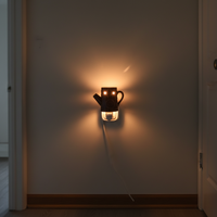 Chauffe-cire électrique en céramique enfichable décor à la maison mur Accent bouilloire forme chauffe-bougie pour une utilisation aromatique