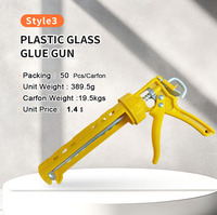 Pistolet à mastic 300 ml le plus vendu avec outil de calfeutrage en silicone et buse de scellement pour l'étanchéité des salles de bain, corps en alliage d'aluminium