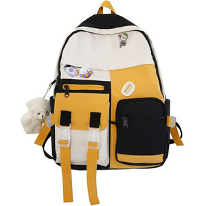 Unisex <b>Laptop</b> <b>Backpack</b> Travel Large Capacity Waterproof Zipper Closure Kawaii School <b>Backpack</b> - Product Image 1