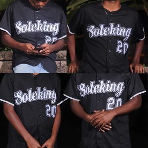 Camiseta de béisbol personalizada, negra y gris, con cuello en V, ropa deportiva unisex personalizada que absorbe la humedad - Product Image 2