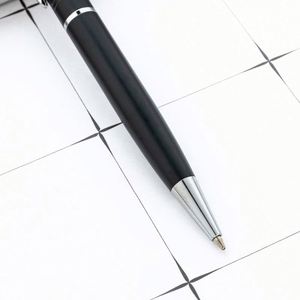 1.0Mm Business Black Metal Ballpoint With Custom Logo Twist-Action Hotel Promotional Gift <b>Pen</b> - Product Image 4