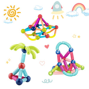 Blocs <span class=keywords><strong>de</strong></span> <span class=keywords><strong>Construction</strong></span> Créatifs en Plastique Personnalisés, Ensemble <span class=keywords><strong>de</strong></span> Bâtons Magnétiques, Jouets Éducatifs, EN71, 42 Pièces - Product Image 2