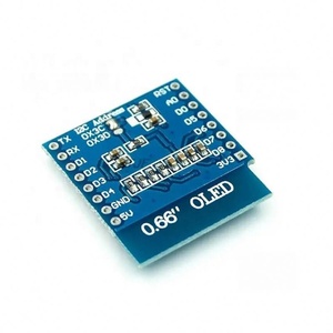 0.66 นิ้วโมดูลจอแสดงผล OLED สำหรับ WEMOS D1 MINI ESP32 โมดูลอาร์ดูโน่ AVR STM32 64x48 0.66"หน้าจอ LCD IIC I2C OLED - Product Image 4