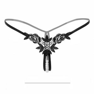 Hot Sexy Panty Mujer con Sexy Entrepierna Abierta Bragas G-String Perla Masaje Tentación Abierta Tanga <span class=keywords><strong>de</strong></span> Encaje Tangas para Mujeres - Product Image 4