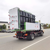 Camion benne à bras déchargeur de déchets Dayun 4x2 à transmission manuelle, moteur diesel, capacité 5 m³, avec système de levage à crochet, en promotion