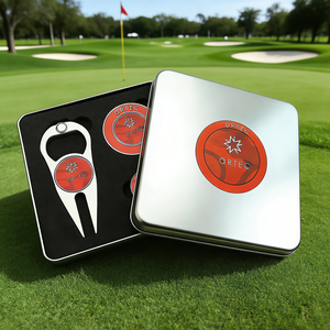 Coffret Cadeau Golf Événementiel Haut <span class=keywords><strong>de</strong></span> Gamme Personnalisé : Outil <span class=keywords><strong>de</strong></span> Réparation <span class=keywords><strong>de</strong></span> Divots <span class=keywords><strong>de</strong></span> Golf, Marqueur <span class=keywords><strong>de</strong></span> Balle, Jeton <span class=keywords><strong>de</strong></span> Golf en Métal et Clip <span class=keywords><strong>de</strong></span> Chapeau - Product Image 6