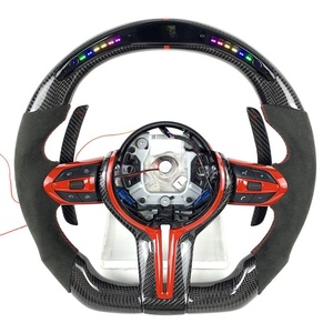 Volante Deportivo de Fibra de Carbono Real con LED Indicador de Velocidad y RPM para <span class=keywords><strong>BMW</strong></span> <span class=keywords><strong>320i</strong></span> 335i E90 E91 E92 E93 M3 Serie 3, <span class=keywords><strong>Precio</strong></span> de Fábrica - Product Image 3