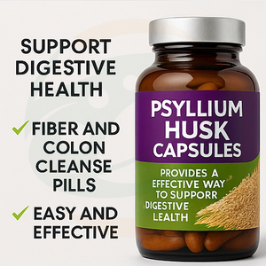 निजी लेबल प्राकृतिक स्वास्थ्य पूरक पेसिलियम भूक बीज अर्क हर्बल पूरक वजन प्रबंधन पेसाइलियम भूक कैप्सूल - Product Image 3