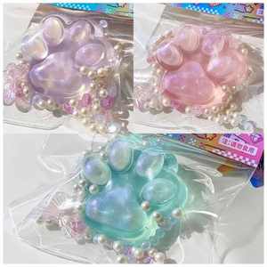 Luckykoo TPR Kawaii Squishy Food Toys, Juguetes Blandos para Apretar, Juguetes Squishy Taba para Niños, Patita de Gato Squishy de Gelatina - Product Image 4