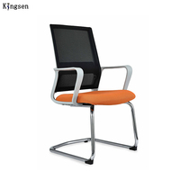 Chaise de bureau ergonomique de luxe pivotante en tissu, moderne, pour le bureau à domicile, l'ordinateur, la réception et le personnel, vente en gros de haute qualité