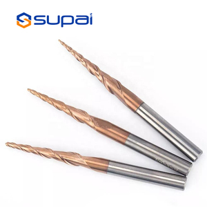 SUPAL HRC50 Taper Ball Nose Milling Cutter End Mill CNC <strong>Router</strong> <strong>Bit</strong> For Woodworking - Product Image 1