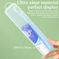 Étui de voyage pour brosse à dents en plastique anti-poussière YUZMEI, boîte transparente pour dentifrice et brosse à dents, porte-brosse à dents portable avec couvercle
