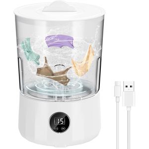 <b>Mini</b> Portable Plastic Automatic Washing Machine for Underwear and Hosiery Car & Household Use - Product Image 1