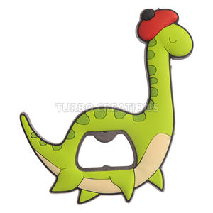 OEM/ODM定制3D葡萄酒开瓶器磁铁可爱动物纪念品橡胶聚氯乙烯冰箱名称促销冰箱磁铁 - Product Image 2