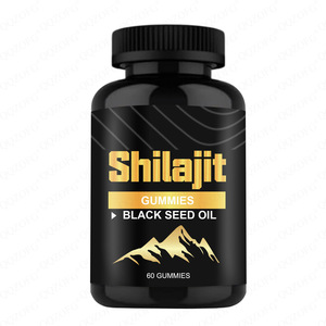 Gommose 4-in-1 di Shilajit Organico dell'Himalaya 600mg con Ashwagandha, <span class=keywords><strong>Ginseng</strong></span>, Chaga, Olio di Semi Neri e Vitamine, 60 Pezzi - Product Image 5