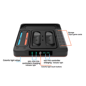 <strong>Switch</strong> 2 Pro <strong>Controller</strong> Charging Dock Base Stand <strong>Holder</strong> for Nintendo <strong>Switch</strong> 2 Switch2 Joycon Joy-con Game Console with RGB Light - Product Image 5