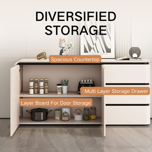 <span class=keywords><strong>Buffet</strong></span> scandinave minimaliste moderne, 3 portes, 3 tiroirs, en bois, pour salon, salle à manger, chambre, rangement - Product Image 4