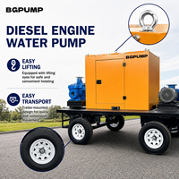 Bomba de Agua de Motor Diésel de Alta Presión y Alto Caudal con Bajo Nivel de Ruido, Aprobada por ISO9001, Personalizada para Beneficio Minero
