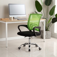 Chaise de bureau ergonomique en maille avec hauteur réglable et soutien lombaire, chaise de bureau respirante pour ordinateur, pour la maison