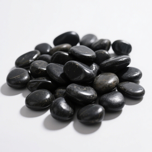 Fabriek Direct Hooggepolijste Zwarte Natuursteen Geplaveide Rivierrots Landschapssteen Voor Buitendecoratie - Product Image 2