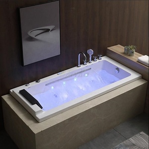 Bain à remous intégré Baiyao, <span class=keywords><strong>prix</strong></span> d'usine, jacuzzi LED, <span class=keywords><strong>spa</strong></span> à jets, approuvé CE, acrylique, bain de massage à immersion - Product Image 1