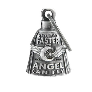 <span class=keywords><strong>Porte</strong></span>-clés en acier inoxydable « Guardian Never Ride Faster Than Your Angel Can Fly » pour motards, <span class=keywords><strong>porte</strong></span>-bonheur pour la conduite - Product Image 5