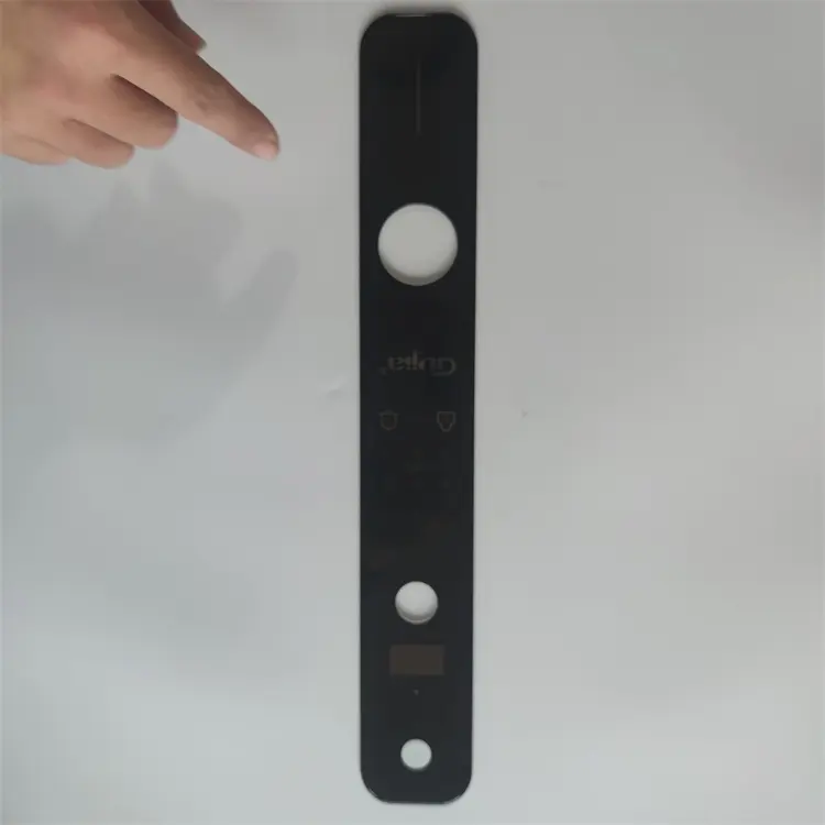 Стеклянный дверной замок на палец по индивидуальному заказу Шелкография Переключатель стекла электронный продукт закаленное стекло