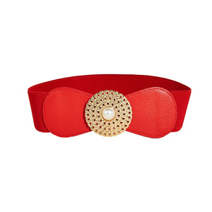 Grande <span class=keywords><strong>boucle</strong></span> ronde en alliage large Corset <span class=keywords><strong>ceinture</strong></span> élastique pour femmes <span class=keywords><strong>ceinture</strong></span> pour robe dames <span class=keywords><strong>ceinture</strong></span> - Product Image 5