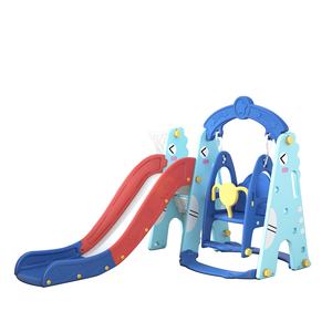 Ensemble de <span class=keywords><strong>toboggan</strong></span> et de balançoire en plastique lourd de style <span class=keywords><strong>dinosaure</strong></span> avec panier de basket pour les jeux d'enfants - Product Image 1