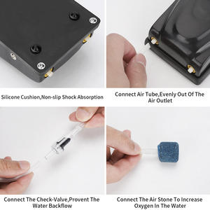 Silent Fish Tank Sauerstoff pumpe mit Rückschlag ventil <span class=keywords><strong>Aquarium</strong></span> Luftpumpen Kompressor fluss für Fish Mute Belüftung 220V Pumpen zubehör - Product Image 4