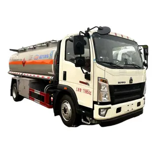 Howo 6 tyres 8000-15000liter 4x2 Diesel Oil Tank Truck Fuel Tanker Capacity For Sale