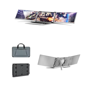 Moniteur portable pliable pour ordinateur portable 13,3 14 15,6 16 pouces avec double, triple ou quadruple écran, extension d'affichage et support pour poste de travail PC - Product Image 5