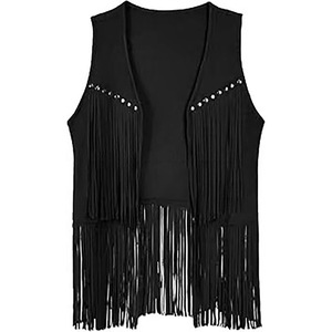 2025 nuevo <span class=keywords><strong>chaleco</strong></span> de <span class=keywords><strong>flecos</strong></span> de gamuza de moda de verano - Product Image 2