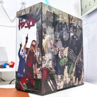 Dorohedoro Tour complète verticale ATX Panneau latéral de bureau Fenêtre en alliage d'aluminium Construction Boîtiers et tours d'ordinateur de jeu
