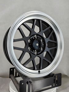 Jantes forgées de course de 18 pouces, 15 rayons, noir mat, lèvre polie, 5*114.3 5*112 5*120 <span class=keywords><strong>pour</strong></span> BMW Honda Toyota Mustang - Product Image 3