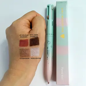 Bán buôn Highlighter lông mày miễn phí vận chuyển Lip Liner rẻ hơn đa chức năng 4 trong 1 trang điểm Bút nhãn hiệu riêng