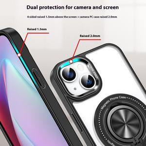 S24ultra Europe amérique japon corée du sud pour <span class=keywords><strong>Amazon</strong></span> étui de téléphone portable anti-chute transfrontalier anneau magnétique rotatif PC - Product Image 2