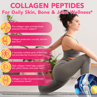 SOLOTREE Prix Usine Poudre de Peptides Multi-Collagène 454g Biotine Vitamine C Favorise la Santé des Articulations, des Ongles, des Cheveux et de la Peau Végétalien