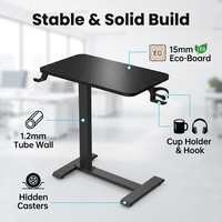Table de chevet AOR en panneau de protection environnementale E0 avec roulettes dissimulées, pour chambre et salon, vente en gros directe usine