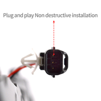 Luz antiniebla trasera con fuente LED certificada e-mark para Geely Boyue Pro/Coolray 2020-2022 nueva condición lente roja IP67 función impermeable