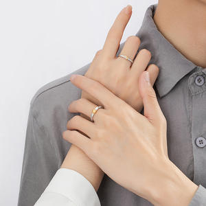 هدايا حب عصرية من أميي عيد الحب مجوهرات راقية للنساء وعد الرجال خواتم زفاف قمر شمس فضة إسترليني - Product Image 3