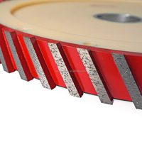 Disque de fraisage diamanté 14'' (350 mm) à corps en nylon, noyau silencieux pour le calibrage des surfaces en béton et la mesure des dalles de pierre