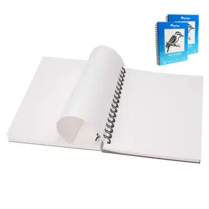 Bview nghệ thuật 9x12inch xoắn ốc ràng buộc nghệ sĩ phác thảo vẽ cuốn sách pad cho bút chì, than