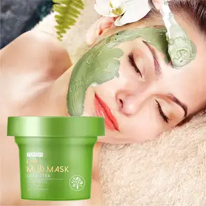 Nasyi özel etiket doğal organik yüz kil maskesi YEŞİL ÇAY derin temizlik profesyonel salon için cilt bakımı maskesi özelleştirmek