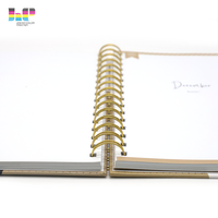 Service d'impression de journaux à couverture rigide personnalisée sur demande Impression de cahiers de planificateur d'agenda d'estampage à chaud en relief de luxe