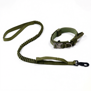 Collier tactique robuste pour chien, personnalisé et imprimé, avec poignée réglable, en polyester souple, à dégagement rapide - Product Image 1