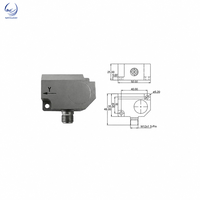 SSR B-Serie IEPE Industrieller Beschleunigungsmesser Zweiachsiger Temperatur- und Vibrationssensor 500-1000mV/g Edelstahl M12x1 5-polig IP68