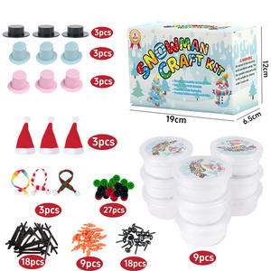 Bview Kit de fabrication de bonhomme de neige de Noël-Ensemble de bricolage en argile sèche <span class=keywords><strong>à</strong></span> l'air pour enfants Meilleure vente sur <span class=keywords><strong>Amazon</strong></span> - Product Image 6