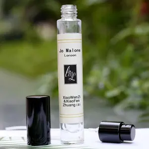 10Ml Vòng Mỹ Phẩm Nước Hoa Rõ Ràng Glass Fine Mist Spray Chai Với Sticker